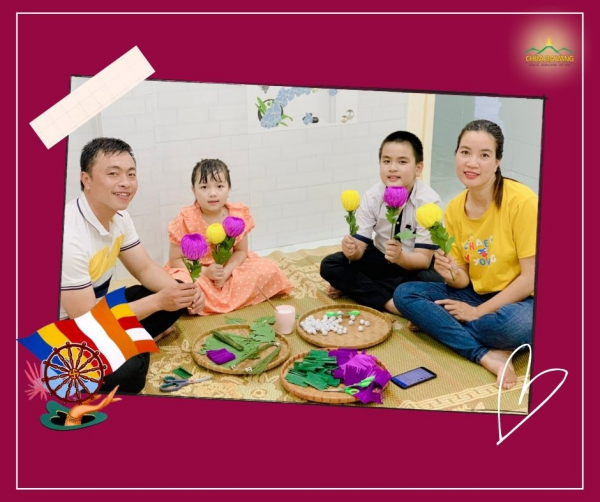 Gia đình anh Thành Luân hân hoan chờ đón chương trình Phật Đản 2022