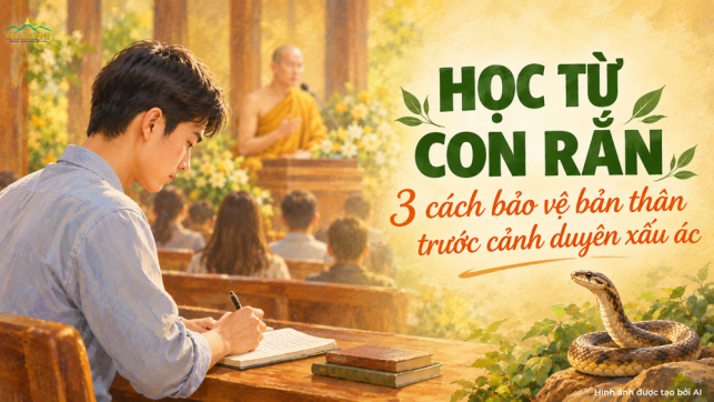 Học từ con rắn: 3 cách đứng vững trước biến cố và giữ tâm an yên