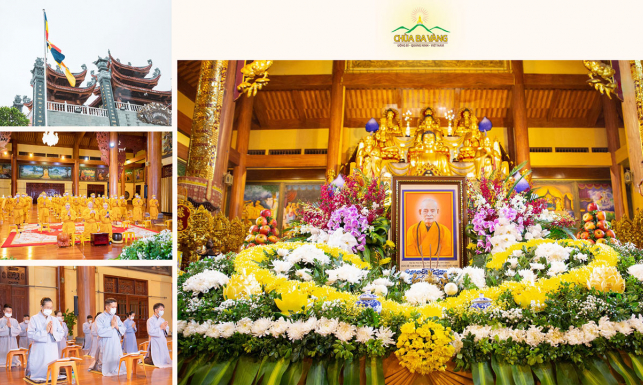 Ngày viên tịch Đức Pháp Chủ Thích Phổ Tuệ: Chư Tăng Ni, Phật tử chùa Ba Vàng đồng hướng tâm tri ân tưởng niệm tới Ngài
