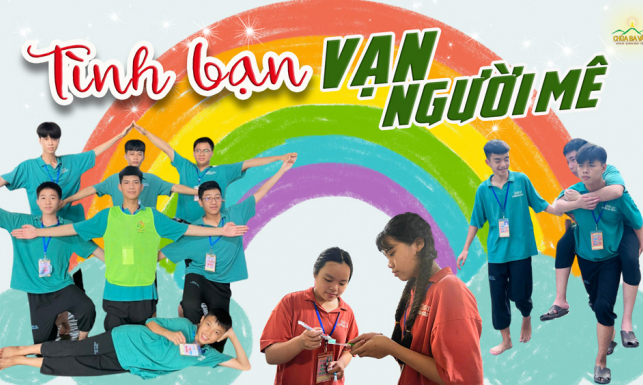Góc tình bạn vạn người mê tại Khóa tu mùa hè chùa Ba Vàng năm 2022