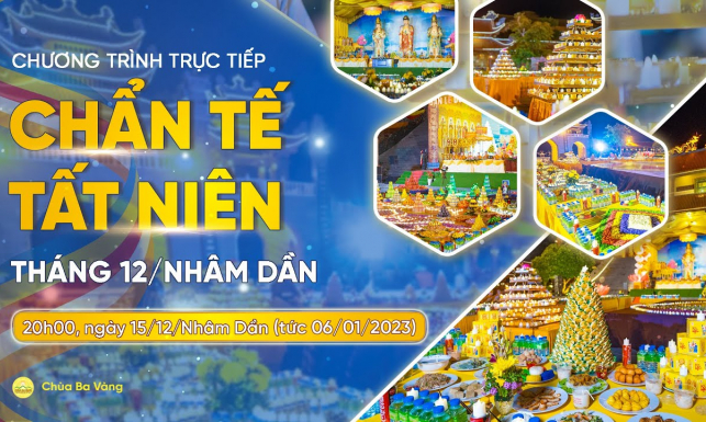 Lễ trai đàn chẩn tế Tất Niên năm Nhâm Dần | Chùa Ba Vàng, ngày 15/12/Nhâm Dần