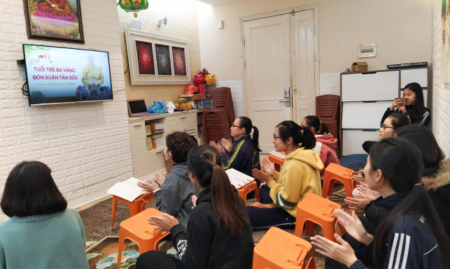 Tuổi trẻ hăng say tìm hiểu Phật Pháp trực tuyến với chủ đề tết Tân Sửu 2021