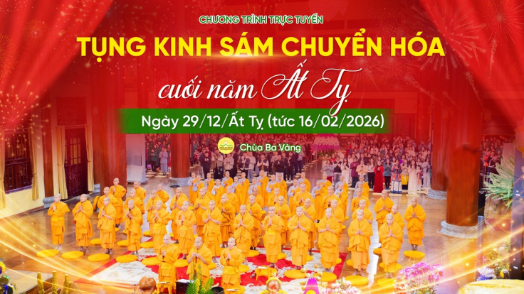🔴 [TRỰC TIẾP] Tụng kinh sám chuyển hóa cuối năm Ất Tỵ 2025 | Chùa Ba Vàng, ngày 29/12/Ất Tỵ